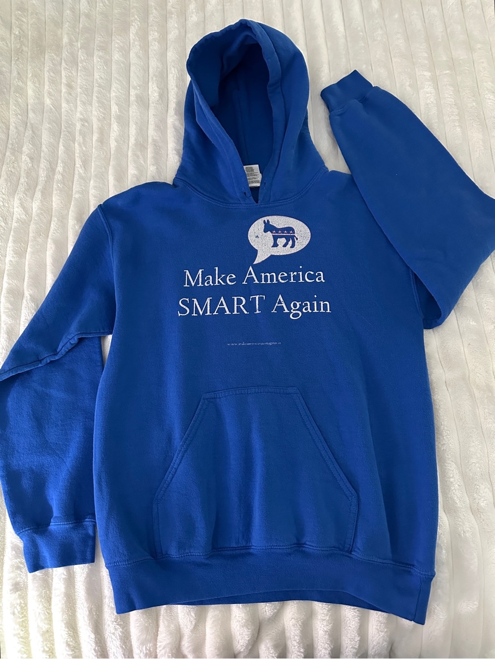 Make America Smart Again Hoodie Democrat Donkey #Resist Unisex Size Small S
